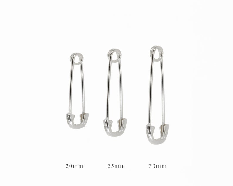 Safety Pin Earrings • statement earrings • gold safety pin jewelry • hoop earrings • lightweight earrings • minimalist earrings