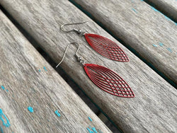 Red Drop Earrings - Unique, and Lightweight Earrings